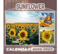 Sunflower Calendar 2026-2027: 18 Months of The Animal from Sep 2026 to Dec 20257,Square 8.5 x 8.5 Inches Gift For Organizing & Planning