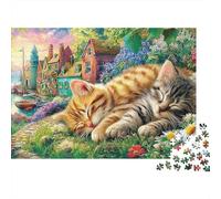Sunflower Dog 1000 Pièces Jigsaw Puzzle for Adults Puzzles Éducatif Garden Kitten Jeu Défi Puzzles Puzzle Game for The Whole for Women, Gifts for Men 52x38cm/1000pcs