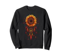 Sunflower Dreamcatcher Native American Indian Feathers Arts Sweatshirt