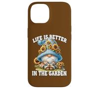 Sunflower GNOME Dad for Mom Life is Better in The Garden Coque pour iPhone 14