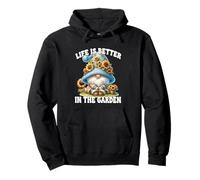 Sunflower GNOME Dad for Mom Life is Better in The Garden Sweat à Capuche