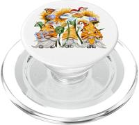 Sunflower GNOME for Beekeeper Daisy Flower and Honey Bee PopSockets PopGrip pour MagSafe