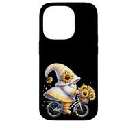 Sunflower GNOME on Vintage Bike for Retired Mom and Dad Life Coque pour iPhone 14 Pro