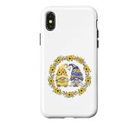 Sunflower GNOME Shows Heart & Love for Gardener Autumn Fall Coque pour iPhone X/XS