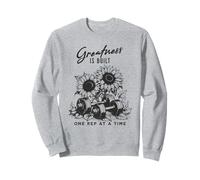 Sunflower Greatness se construit Une répétition à la Fois Sweatshirt