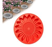 Sunflower Mold - Reusable Silicone Material, Round Concrete Paver Mould, DI