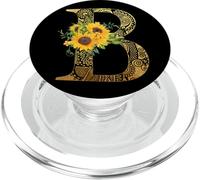 Sunflower Pop Letter B - Phone Grip Stand B PopSockets PopGrip pour MagSafe