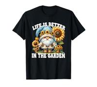 Sunflower Retirement Saying Dad Life is Better in The Garden T-Shirt