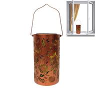 Sunflower Solar Lantern, Waterproof Metal Lamp Projection, 3.94x3.94x7.09 Inches Outdoor Light with Grip, Stable Garden Supply with Balance, Professional Patio Design, Home Accessories for Balcony Use