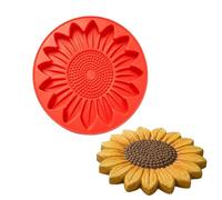 Sunflower Stepping Stone Mold Silicone Round Reusable Concrete Cast