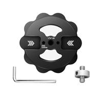 Sunflower Support magnétique pour trépied de téléphone avec filetage 1/4-20, compatible avec MagSafe iPhone 15 Pro Max 15 Plus 14 13 12, iPhone enregistrement vidéo Selfie Stick Ring Light, noir