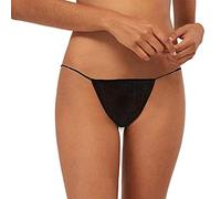 sunflowerany 100PCS Culottes String Jetables, Culottes Jetables pour Spa, Bronzage Universelles Non Tissées pour Femmes Sauna Spa Khan Steam - Emballé Individuellement, Noir