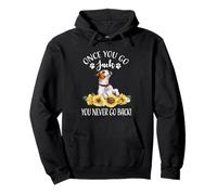 Sunflowers JRT Dog Lover Once You Go Jack Never Back Sweat à Capuche