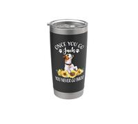 Sunflowers Once You Go Jack Never Back Jack Russell Terrier Gobelet isotherme en acier inoxydable double paroi