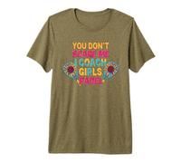 Sunflowers Padel Coach You Don't Scare Me I Coach Girls T-Shirt Haut de Gamme