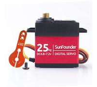 SUNFOUNDER 25KG Servo Motor High Torque Servo, DS-S020 Metal Gear Digital Servo, Metal Case, Control Angle 180° for RC Robot Cars Crawler Robot