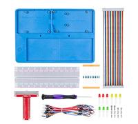 SunFounder Breadboard Kit RAB Holder, 830 Points Solderless Circuit Breadboard, Jumper Wires, LED, Resistors Compatible avec Arduino R3 Mega & Raspberry Pi 4B, 3B+ Model B, 2B et 1B+