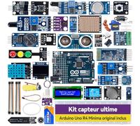 SUNFOUNDER Kit de capteurs avec Arduino Uno R4 Minima, Smart IoT et projets de capteur de base avec tutoriels en ligne, convient aux débutants à partir de 8 ans (Arduino Uno R4 Minima original inclus)