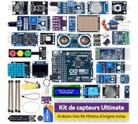 SUNFOUNDER Kit de capteurs avec Arduino Uno R4 Minima, Smart IoT et projets de capteur de base avec tutoriels en ligne, convient aux débutants à partir de 8 ans (Arduino Uno R4 Minima original inclus)