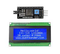 SunFounder Module d'affichage LCD IIC/I2C/TWI série 2004/20x4 Compatible avec Arduino R3/Mega