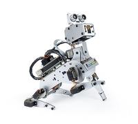 SunFounder PiDog Kit Robot Chien pour Raspberry Pi 4/3B+/3B/Zero W, Marche, Auto-équilibrage, traçage de Balle, Reconnaissance faciale, ultrasons, Appareil Photo, Piles incluses (Raspberry Pi Non