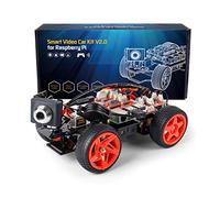 SUNFOUNDER Raspberry Pi Smart Video Car Kit V2.0 Block Based Graphical Visual Programming Language Remote Control by UI on Windows Mac and Web Browser Electronic Toy with Detail Manual