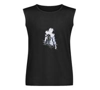 Sung Jinwoo Arrival Text Solo Leveling Unisex Vest Tank Tops Printed Mens Black Sleeveless T-Shirt XXL