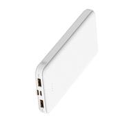 Sungive Power Bank 12000mAh - Charge Rapide 3A USB-C, 3 Sorties pour Plusieurs appareils, Écran LED Intelligent, Large compatibilité iOS/Android, Design Compact idéal pour Le Voyage.(Blanc)