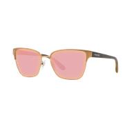Sunglass Hut Collection Femme Sunglass HU1007 - Couleur du Monture: Or rose Or rose mat, Couleur de Lentille: Rose