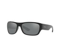 Sunglass Hut Collection Homme Sunglass HU2013 - Couleur du Monture: Noir, Couleur de Lentille: Argent effet miroir gris
