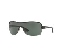 Sunglass Hut Collection Unisex Sunglass HU1003 - Couleur du Monture: Noir, Couleur de Lentille: Vert foncé