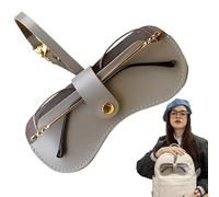Sunglasses Bag - Pliable Envelope, Texture Folder, Padded Skin | Clasp Closure Hardware Arrangement For Beach, Pool, Hiking, Driving, Skiing, Vacation, Commute, Office, Car, Vehicle, , Console