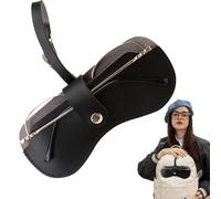 Sunglasses Bag - Pliable Envelope, Texture Folder, Padded Skin | Clasp Closure Hardware Arrangement For Beach, Pool, Hiking, Driving, Skiing, Vacation, Commute, Office, Car, Vehicle, , Console