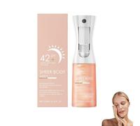 Sunglazee Sheer Body Mist Sunscreen SPF 42, Infused with Shimmering Body Oil, Brightens, Hydrating Mist, Hydrates, Gives Skin a Glowy Finish, Fast-Absorbing, Lightweight, 200ml