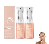 Sunglazee Sheer Body Mist Sunscreen SPF 42, Infused with Shimmering Body Oil, Brightens, Hydrating Mist, Hydrates, Gives Skin a Glowy Finish, Fast-Absorbing, Lightweight, 200ml