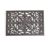 Sungmor Dessous de plat rectangulaire en fonte, 24 x 16 cm, dessous de plat en métal pour casseroles et poêles chaudes, dessous de plat rustique robuste pour poêle à thé, support décoratif pour