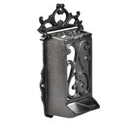 Sungmor Support de boîte d'allumettes vintage en fonte - Support de boîte d'allumettes en métal rustique de style victorien pour cuisine, poêle à bois
