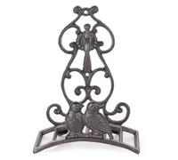 Sungmor Support mural pour tuyau d'arrosage, support mural en fonte robuste pour tuyau d'arrosage, joli rangement de tuyau décoratif vintage, joli oiseau pour décoration murale d'extérieur