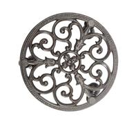 Sungmor Support rond en fonte robuste pour pot de fleurs de 27,9 cm sur 3 roues solides, chariot pour intérieur ou extérieur