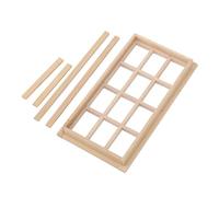 SUNGOOYUE 1/12 Dollhouse Mini Furniture Wood sans Loss 12 par Rapport à la Fenêtre Vide de Fenêtre Vide Baby House Toy (Plaine)