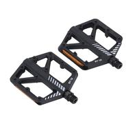 SUNGOOYUE 1 Paire de Pédales de Vélo, Pédales de Vélo à Plate-forme Plate Antidérapante élargie en Fibre de Nylon avec Roulement Lisse pour les Cycles de Route et de Montagne (BLACK)