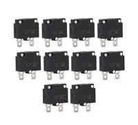 SUNGOOYUE 10pcs Réinitialiser le Disjoncteur de Protection de Surcharge Automatique pour Conduire des Matériaux ABS avec des Accessoires de Voiture (13A)