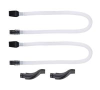 SUNGOOYUE 2 Ensembles de Tubes Mélodica, 57 Cm de Long, Embouts Buccaux en Plastique ABS Flexibles, Ensemble de Tubes de Pièces de Rechange, Accessoire D'instrument pour Débutants,