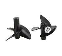 SUNGOOYUE 2Pcs Flytec V500 RC Hélice Lame, Plastique Positif Négatif Assemblage Hélice Lames, Isolation Thermique Fonctionnement Sûr RC Bateau De Pêche Accessoires