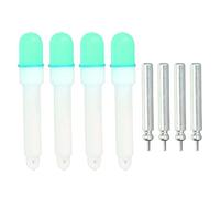 SUNGOOYUE 4PCS Bâtons Lumineux De Pêche Haute Visibilité Flotteur De Pêche De Nuit Feu Arrière Canne À Pêche Flotteurs LED Bâton Lumineux avec Piles pour La Pêche De Nuit (Stable sur Le