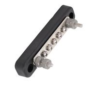 SUNGOOYUE 5 Voies de Distribution de Puissance Barre de Bus Marin 12V 24V 100A avec Composants en Cuivre en Conserve et Noix en Acier Inoxydable pour Cartouche RV