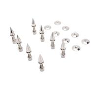 SUNGOOYUE 8 Pièces Pieds D'isolation de Haut-Parleur en Cuivre, Pointes D'absorption des Chocs Réglables en Hauteur avec écrous D'équilibre pour Haut-parleurs Amplificateurs Caissons de