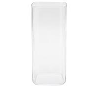 SUNGOOYUE Acrylic Square Cup BPA-free (Transparent) | Tasse en acrylique transparente écologique pour café, sans BPA, bouche ronde lisse, bureau transparent