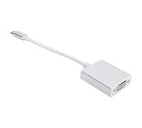 SUNGOOYUE Adaptateur Type-C vers VGA, Alliage d'aluminium argenté, Conception Portable avec Puce IC Avancée pour Appareils MacOS et Type-C, Convertisseur de Signal Numérique