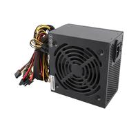 SUNGOOYUE Alimentation PC 350 W, Alimentation de Bureau à Faible Consommation D'énergie avec Connecteur à Marque Transparente et Conception à Double Anneau Magnétique, pour Système de (Prise UE)